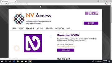 how to download and install Nvda screen reader in Hindi