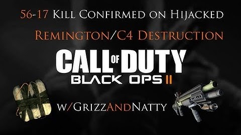 Black Ops 2 - Remington/C4 56-17 on Hijacked (Gameplay/Commentary)