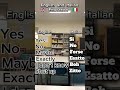 Best way to learn Italian and English:basic response to questions . language learning #learning .