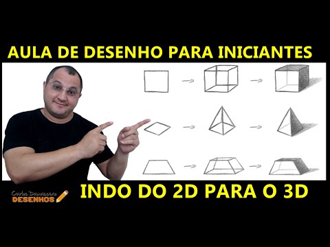 CURSO DE DESENHO PARA INICIANTES | LIÇÃO 3: INDO DO 2D PARA O 3D