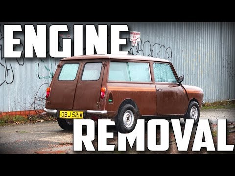 classic-mini-clubman-estate-|-engine-removal!-**without-a-crane**