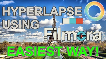 Hyperlapse/Timelapse tutorial using Filmora - Easiest way!
