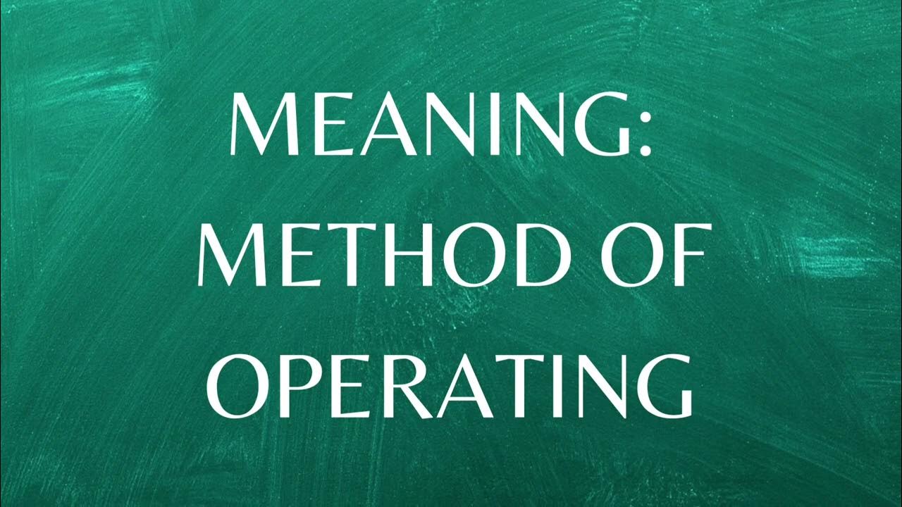 Modus operandi Pronunciation & Meaning pronounce pronunciation