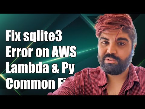 Fixing sqlite3 Error