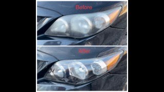 Before And After Headlights Restoration