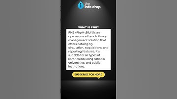 What is PMB? Open Source French Library Software #theinfodrop #shorts