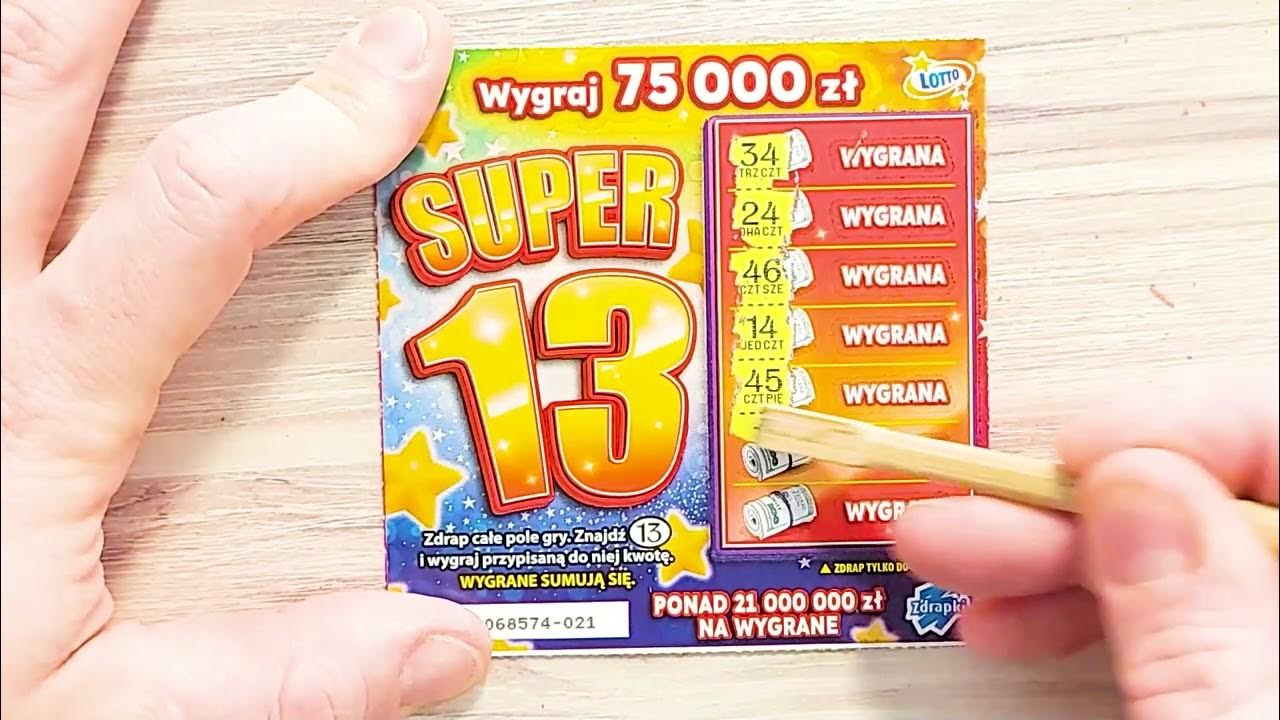 1️⃣3️ SUPER 13 1️⃣3️ 100 zdrapek 🤩🤩🤑 Zdrapki Lotto super? jakie wygrane? YouTube