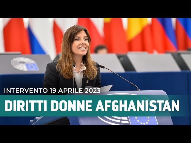 INTERVENTO DIRITTI DONNE AFGHANISTAN - PLENARIA (19.04.2023)