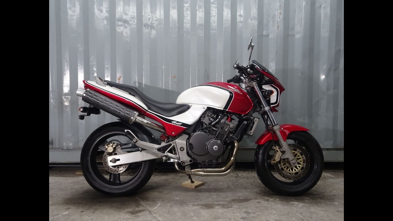 ☆HONDA ホーネット250 社外2本出しマフラー CBXカラー外装 ビキニ