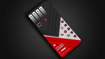 These Red And Dark Home Screen || Nova Setup Android The Nova Launcher Setup || Home Screen|-🔥