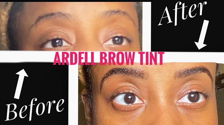 How to Tint your brows at Home! - Ardell Brow Tint Dark Brown Demo & Review