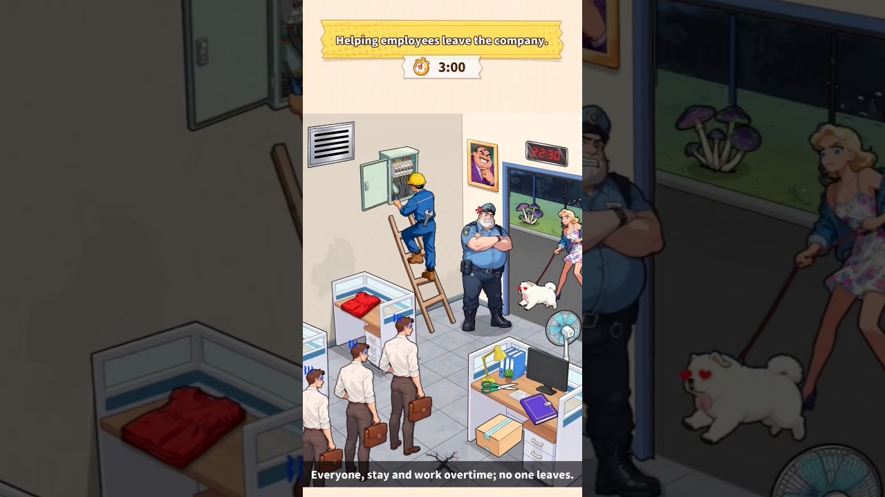 Brain Puzzle 3: Level 16 Escape Office #brainpuzzle #games