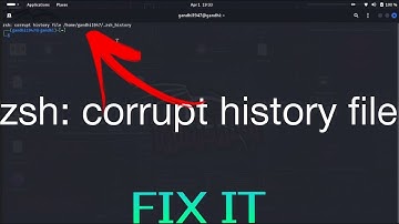 zsh: currupt history file problem solution || Troubleshooting Zsh: Fixing Corrupt History File Issue