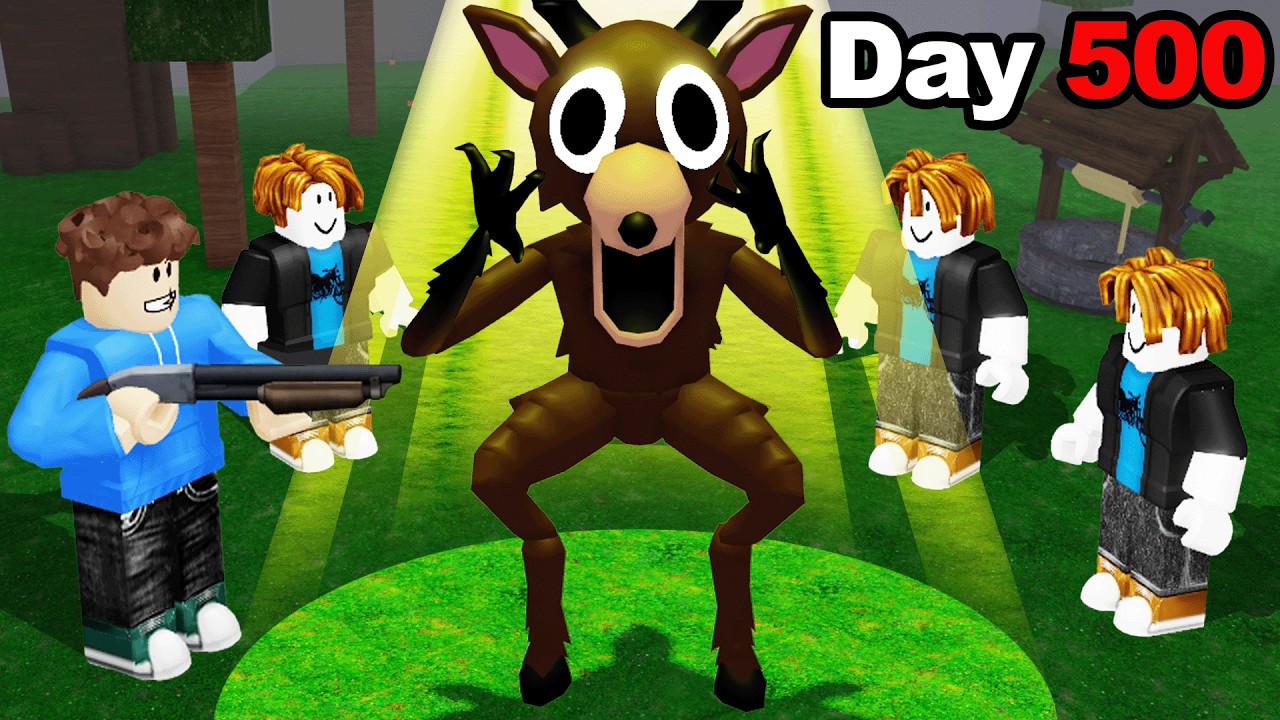 I Carried A NOOB ONLY TEAM To Day 500 In 99 Nights in the Forest!