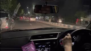 POV Drive Brio / Car Vlog Malam Hari (Curhat)
