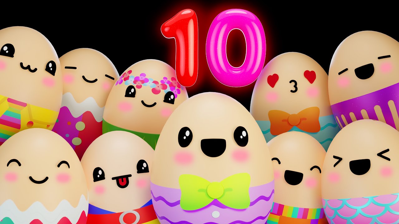 🌟 Ten in the Bed with Funky Fruits | Baby Sensory Songs + More | Gentle Music & Animation 🍓