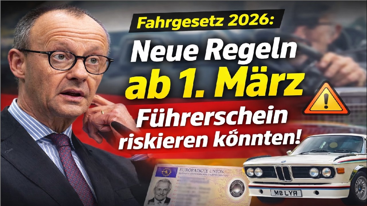 🚗 Fahrgesetz 2026: Neue Regeln ab 1. März – Welche Senioren jetzt Führerschein riskieren könnten!