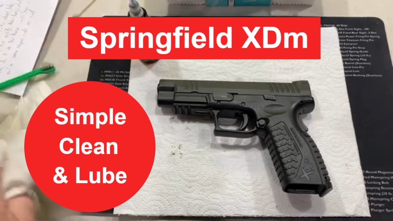 Only 4 Tools To Clean A Springfield Xd Or Xdm 9Mm Pistol Quickly With  Clp Original Gun Oil