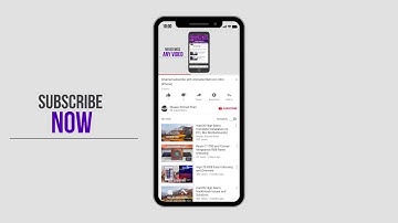 Youtube Subscribe template with Animated Bell Icon 2018 (iPhone X)