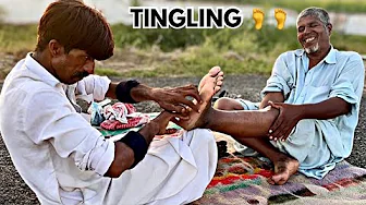 ASMR FEET TINGLING MASSAGE MEN FOR RELAX & STRESS FREE | FOOT REFLEXOLOGY | LEG MASSAGE PAIN RELIEF