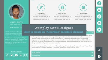 Autoplay Menu Designer 5 - How To Create "Accordion" Interface Element