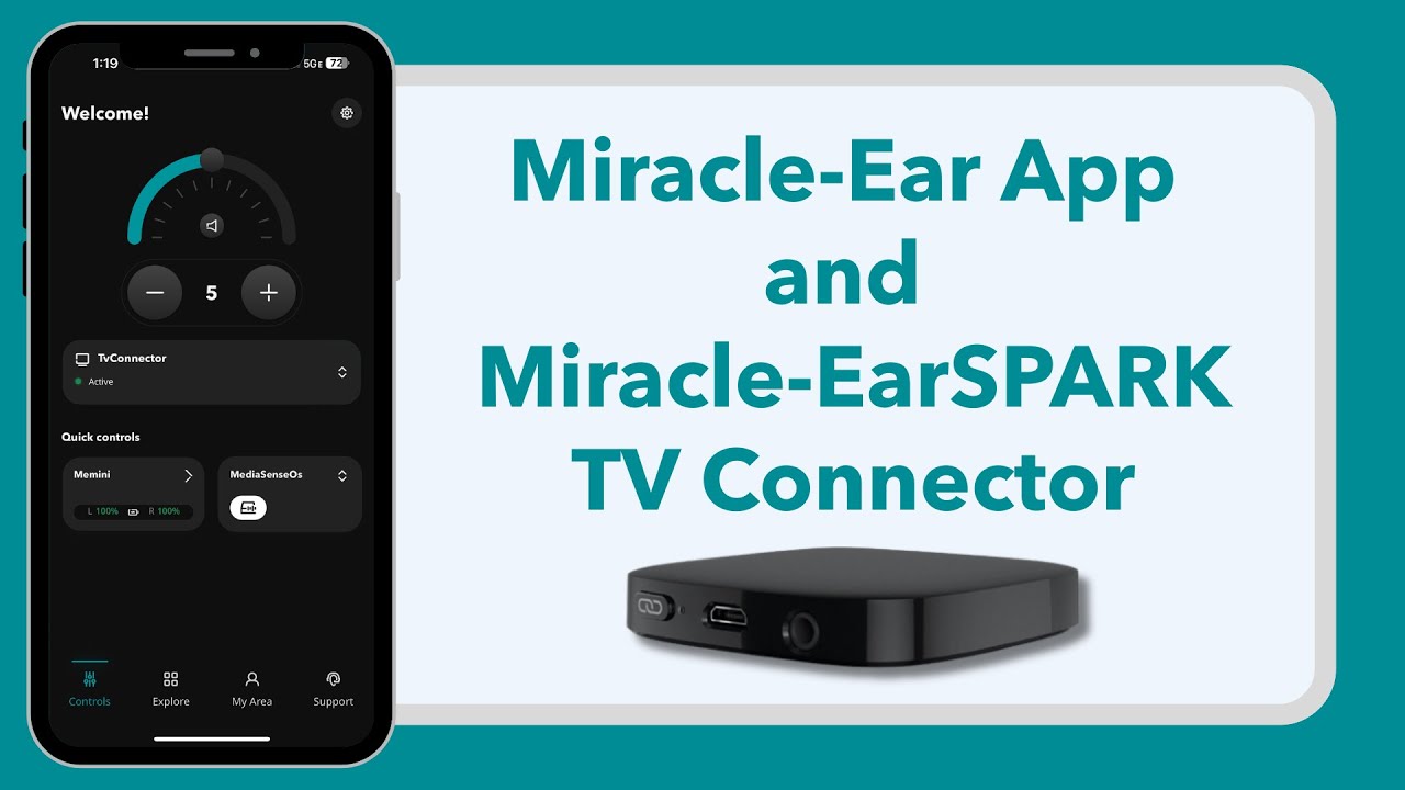 How to Use the Miracle-EarSPARK TV Connector with the Miracle-Ear App