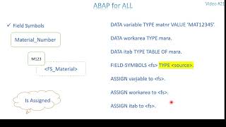 Video 21 - (Updated) Field Symbols & Data References