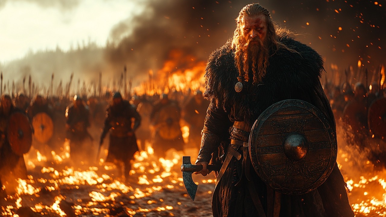 EMBER MARCH – Viking March Through the Volcanic Wasteland | Cinematic Viking Music & Fire Ash ⚔️