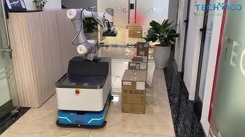 TVC Basebot AMR + CR5 Robot Arm: Smart Object Handling in Action