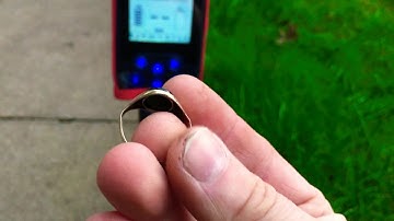 Nokta Makro SIMPLEX “thin gold ring” air test.