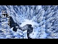 Beautiful Christmas Piano with Serene Snowy Nature Scenes
