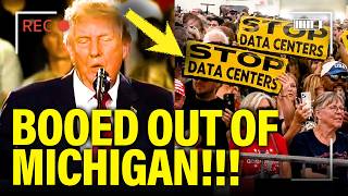 Trump gets HECKLED and BOOED in DISASTER Michigan Speech!!