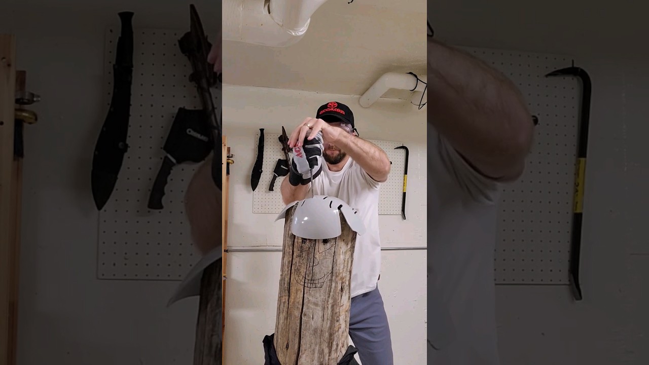 Testing Bump Cap vs Blade. Is it stealth Armor? 