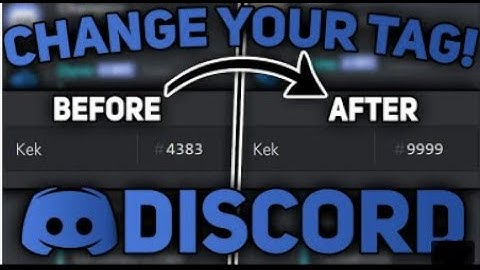HOW TO CHANGE DISCORD ID TAG WITHOUT NITRO