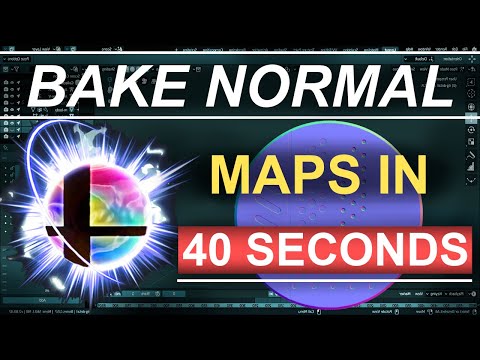 Blender 2.8 : Bake Normal Maps (In 40 Seconds!!!)