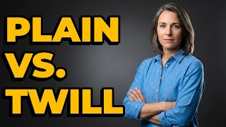 What Distinguishes Twill Weave From Plain Weave?