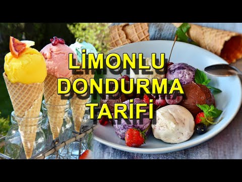 LİMONLU DONDURMA TARİFİ 🍋 - Ev Yapımı Sağlıklı, Katkısız Dondurma Yapımı