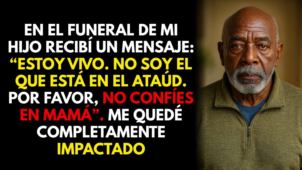 En el funeral de mi hijo, mi móvil vibró: “No confíes en mamá, ven sin hacer ruido”