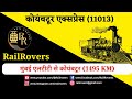 Coimbatore Express (Train no. 11013) Mumbai to Coimbatore Train #indianrailways #ytshorts #shorts