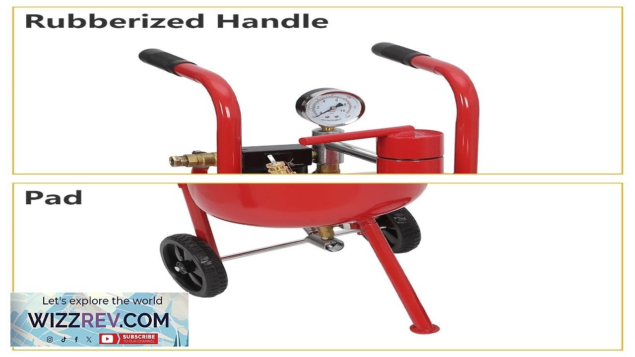 Garvee Sand Blaster 10 Gallon Portable Air Sandblaster 125PSI High Pressure Air