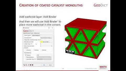 Simulation of exhaust treatment (part 2) - Workshops using GeoDict 2021