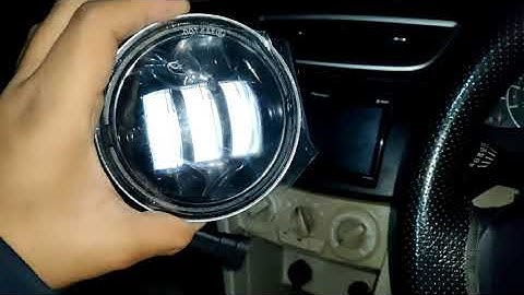 swift dzire foglamp led white lights installation response and test | cheapest led projector for car