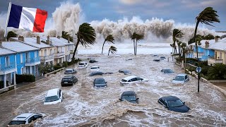 Chaos in France! Hurricane Erin Creates Monster Waves | Incredible Moments Caught on Camera