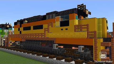 Minecraft Chessie System GP40-2 Locomotive Tutorial. Updated Build