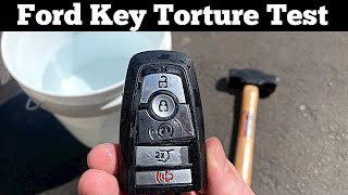 Ford Key Fob Torture Test - What Happens If I Drop Keys In Water, Run Over Fob Or Smash Remote