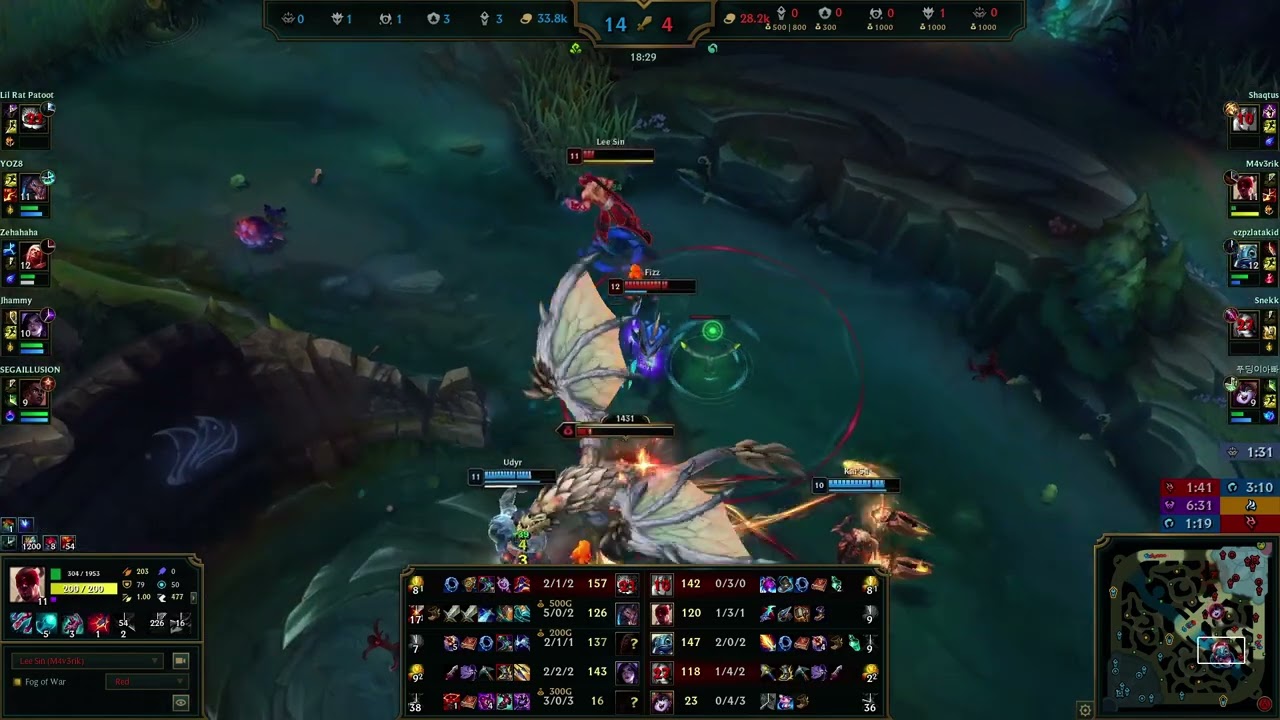 Lee Sin assist vs Udyr