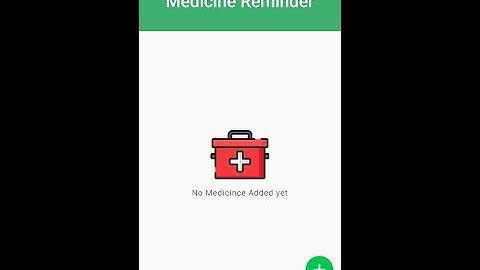Flutter Medicine Reminder app With scheduled notifications [FULL SOURCE CODE]