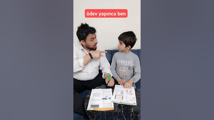 Ödev yapınca ben