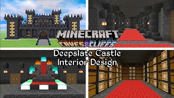 Minecraft Deepslate Castle Interior Design Build Tutorial Part 1 || Minecraft Build Tutorial