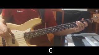 Video thumbnail of "I Am Saved By Grace by Israel Houghton (Bass Lesson w/TABS)"